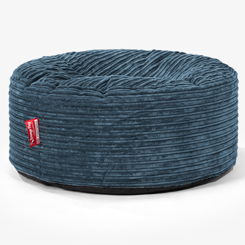 Sitzhocker Pouf - Cord Marineblau 01