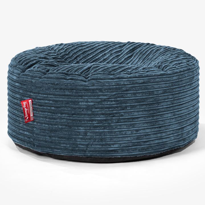 Sitzhocker Pouf - Cord Marineblau 01