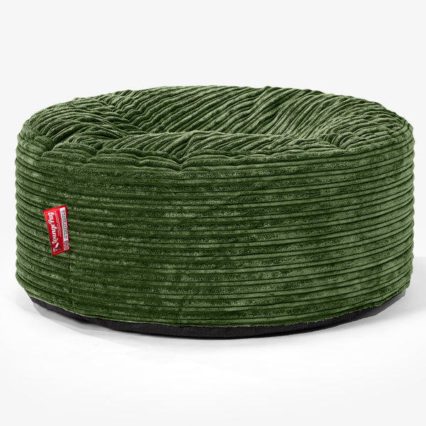 Sitzhocker Pouf - Cord Nadelwaldgrün 01