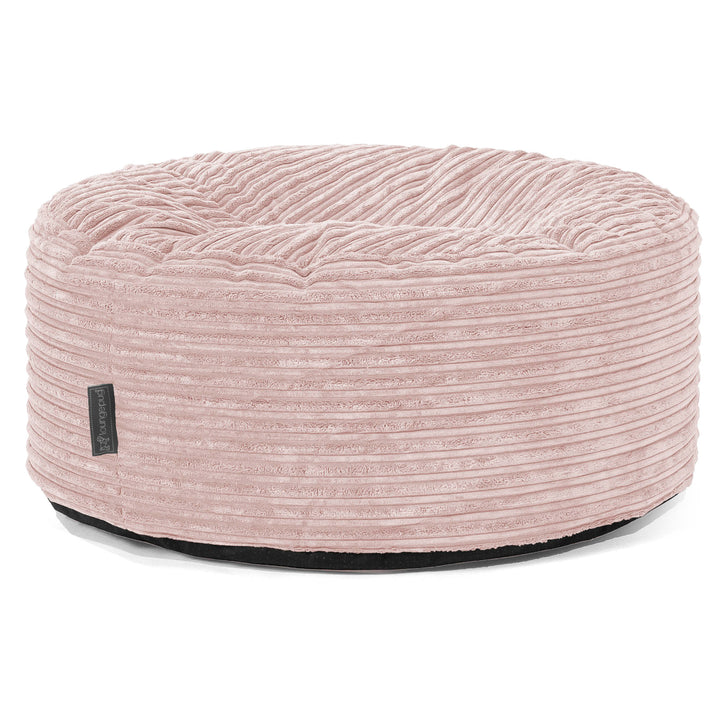 Lounge Pug®, Sitzhocker Pouf, Sitzpouf, Cord Rosa– Big Bertha Original DE