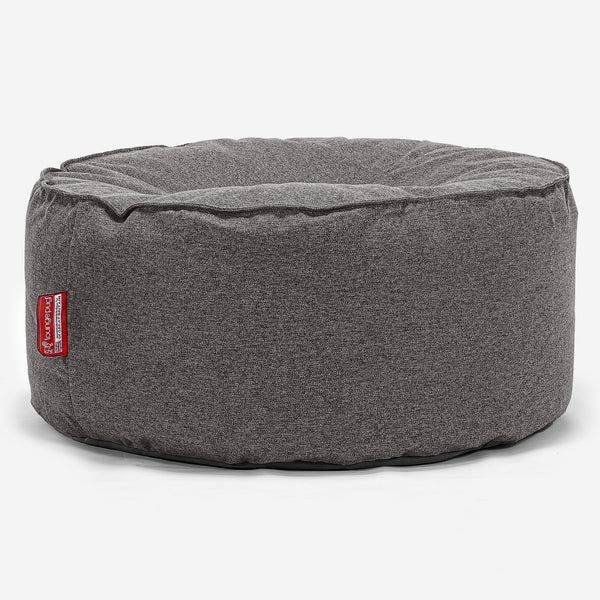 Sitzhocker Pouf - Interalli Wolle Grau 01