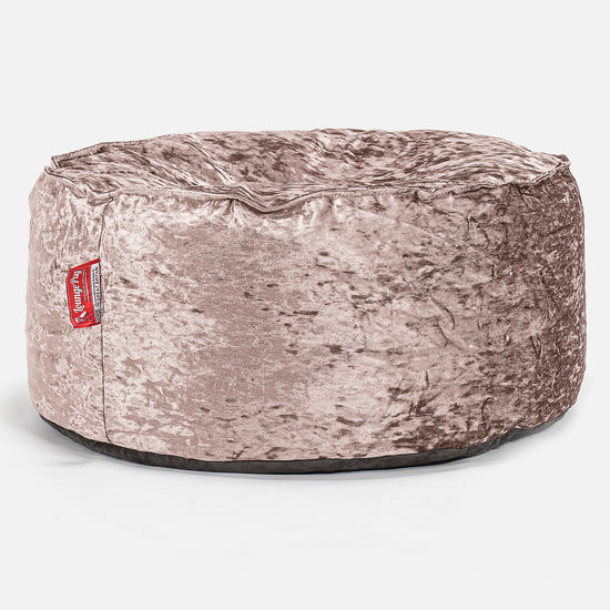 Sitzhocker Pouf - Retro-Samt Trüffel 01