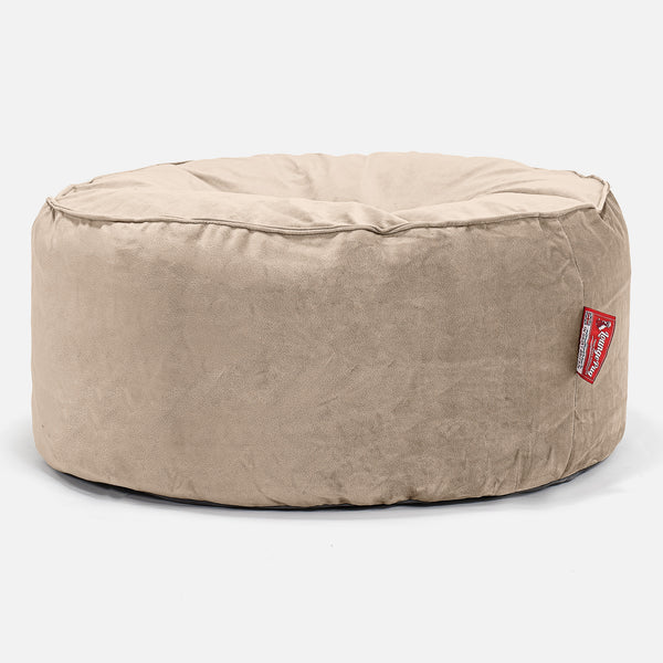 Sitzhocker Pouf - Samt Nerzfarben 01