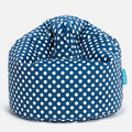 Druck Blau Getupft
