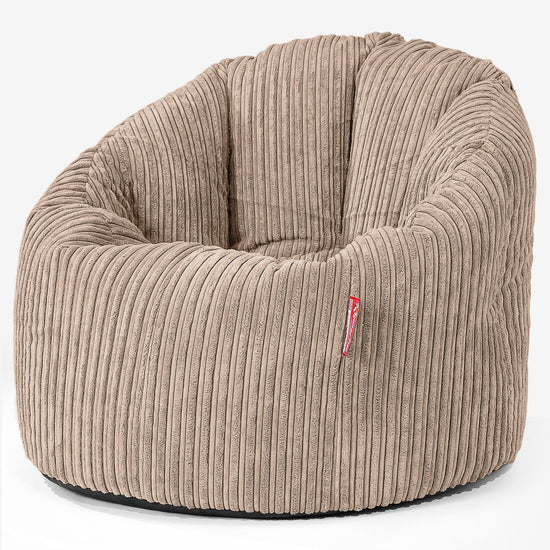 Sitzsack Kuschel Lounge Sessel - Cord Sand 01