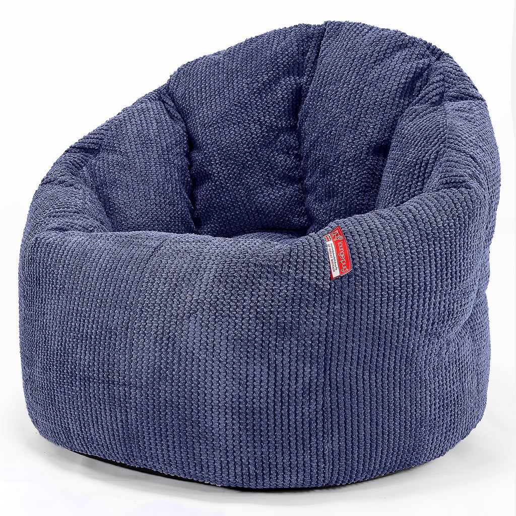 Sitzsack Kuschel Lounge Sessel - Pom-Pom Lila 01