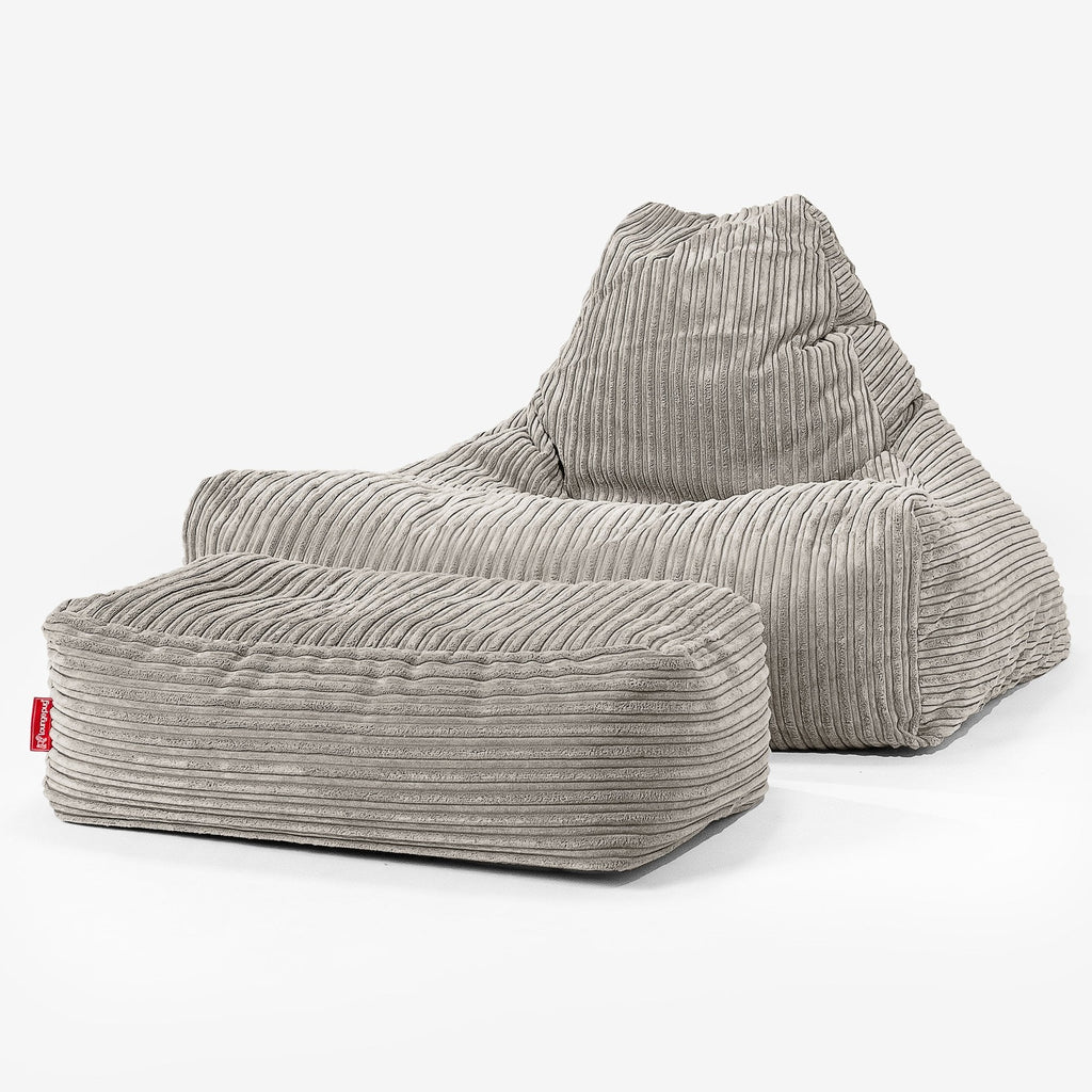 Sitzsack Lounge Sessel - Cord Nerzfarben 02
