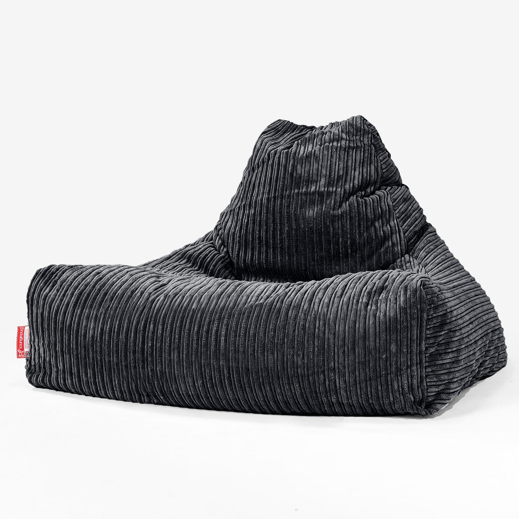 Sitzsack Lounge Sessel - Cord Schwarz 01