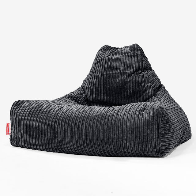 Sitzsack Lounge Sessel - Cord Schwarz 01