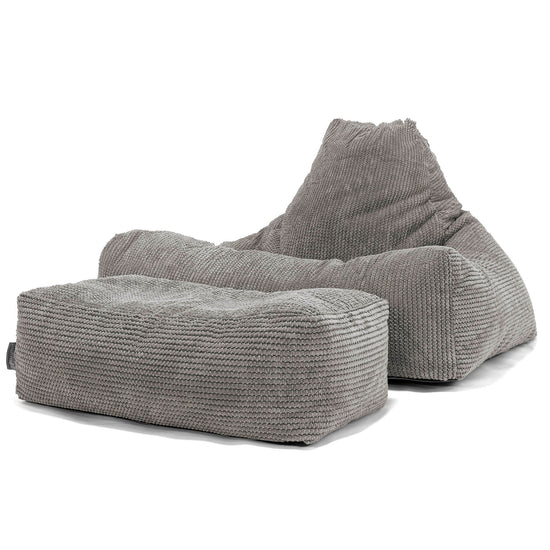 Sitzsack Lounge Sessel - Pom-Pom Anthrazit 02