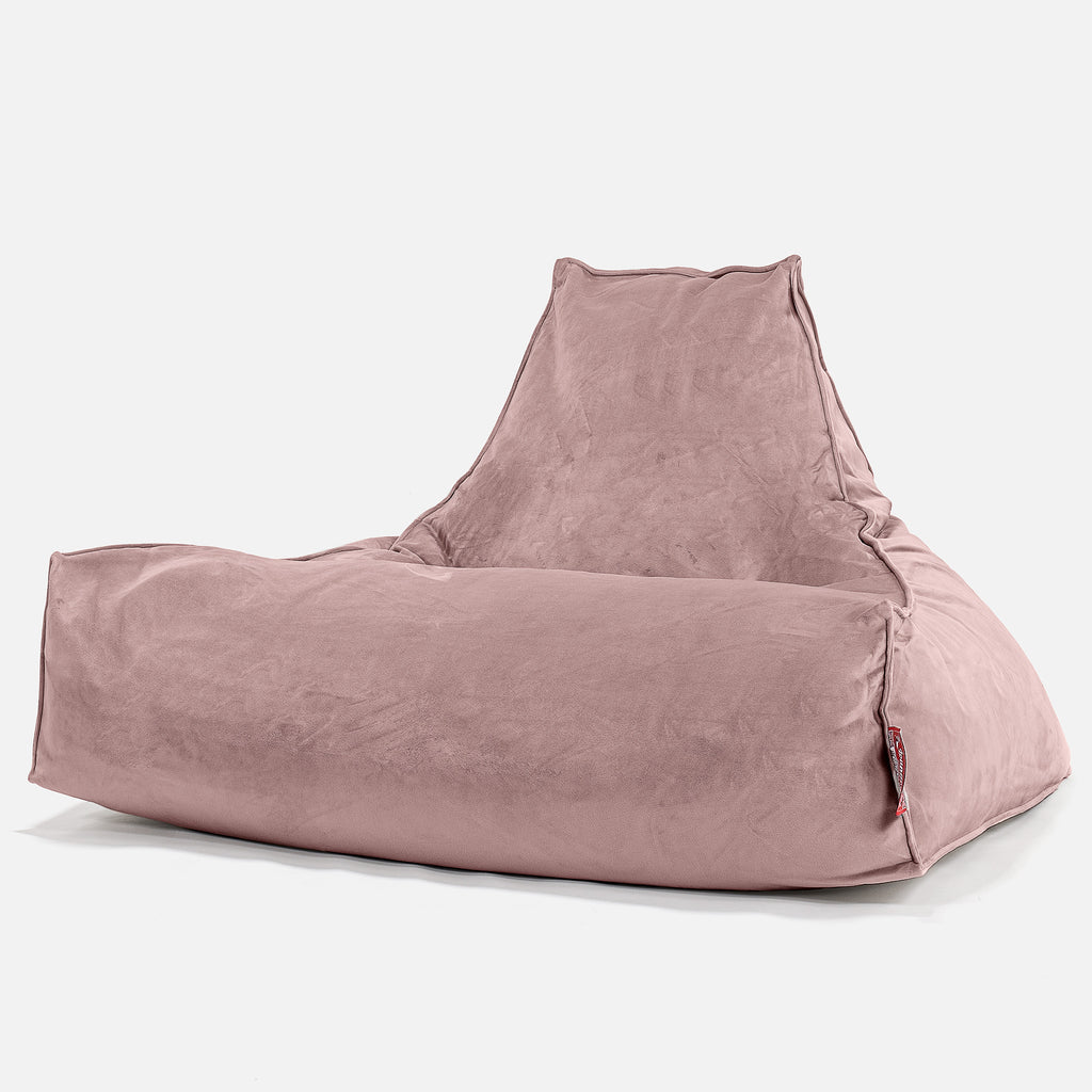 Sitzsack Lounge Sessel - Samt Pink 01
