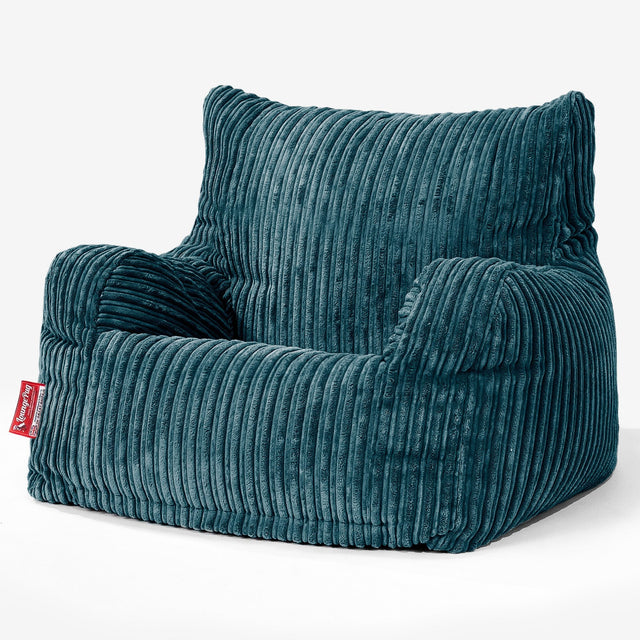 Josephine Sitzsack Ohrensessel - Cord Blaugrün 01