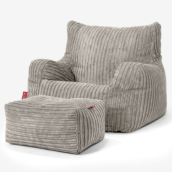 Josephine Sitzsack Ohrensessel - Cord Nerzfarben 01