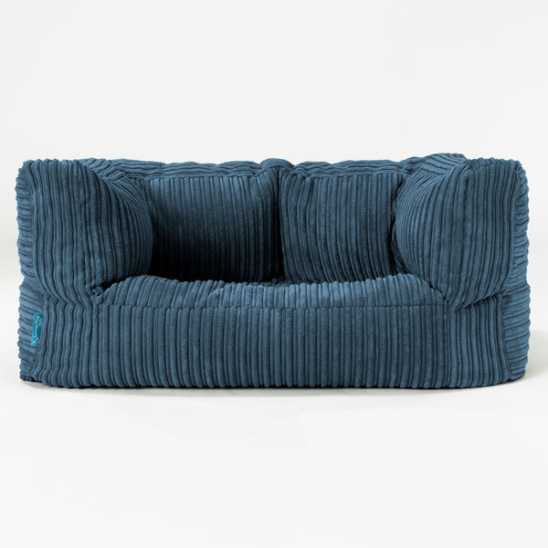 Kindersofa Albert 2-6 jahren - Cord Marineblau 01