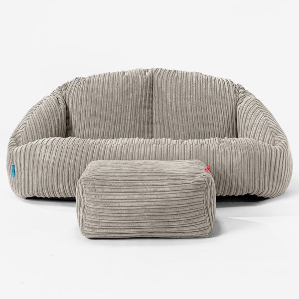 Kindersofa Bubble 2-6 jahren - Cord Nerzfarben 01