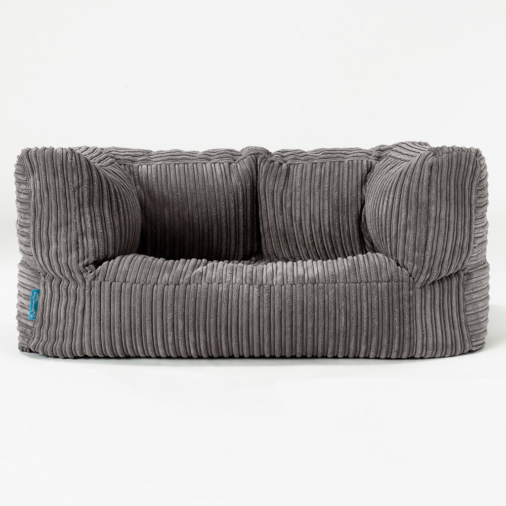 Kindersofa Albert 2-6 jahren - Cord Schiefergrau 01