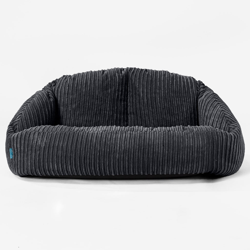 Kindersofa Bubble 2-6 jahren - Cord Schwarz 01