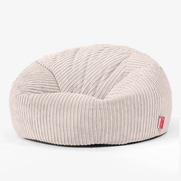 Sitzsack Sofa - Cord Elfenbein 01