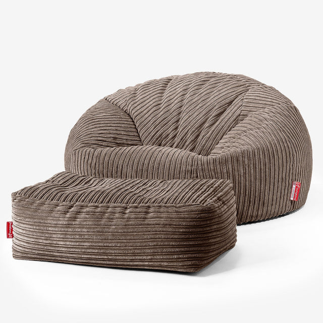 Sitzsack Sofa - Cord Mocca 02