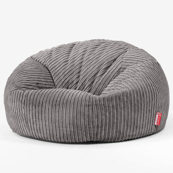 Sitzsack Sofa - Cord Graphitgrau 01