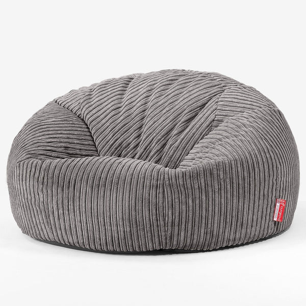 Sitzsack Sofa - Cord Graphitgrau 01