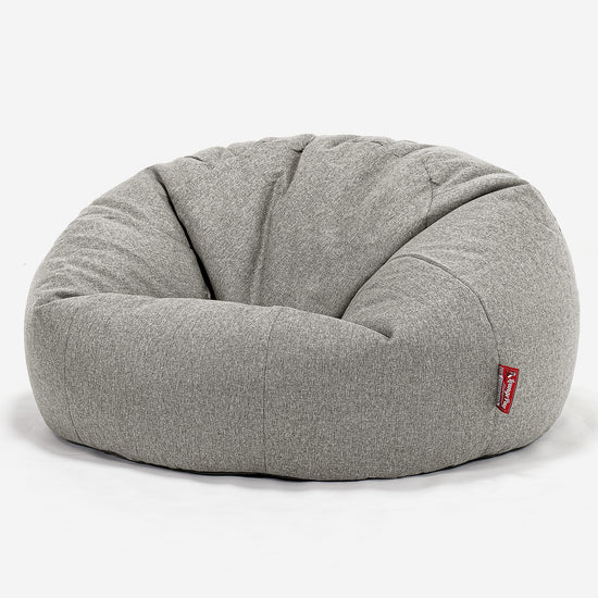 Sitzsack Sofa - Interalli Wolle Silber 01