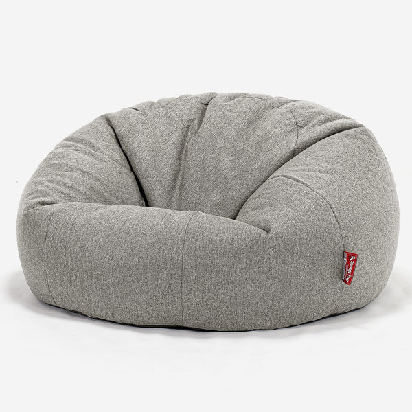 Sitzsack Sofa - Interalli Wolle Silber 01