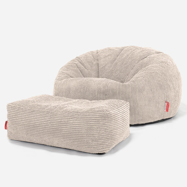 Sitzsack Sofa - Pom-Pom Creme 02