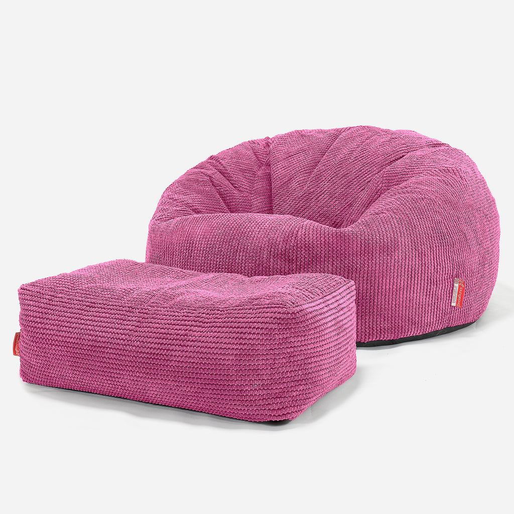 Sitzsack Sofa - Pom-Pom Pink 02