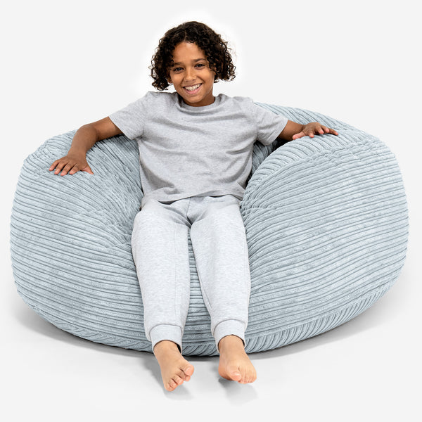Super Bequemer Riesen Kindersitzsack 6-14 Jahre - Cord Baby Blau 01