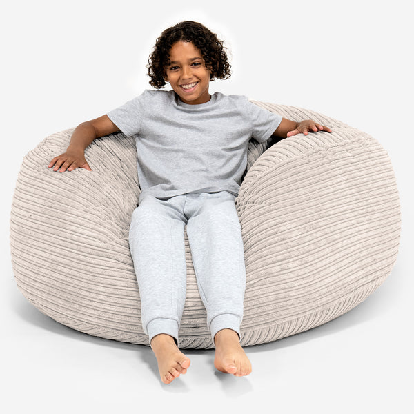 Super Bequemer Riesen Kindersitzsack 6-14 Jahre - Cord Elfenbein 01