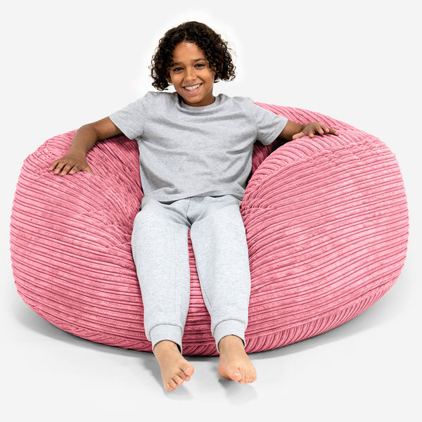 Super Bequemer Riesen Kindersitzsack 6-14 Jahre - Cord Koralle 01