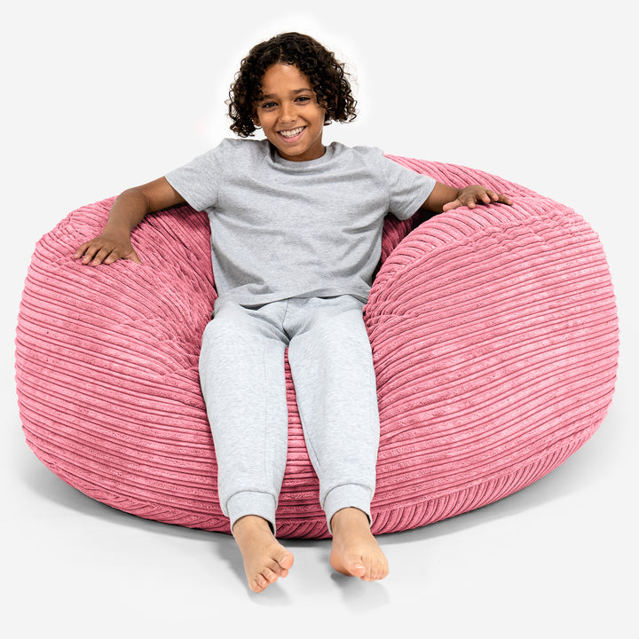 Super Bequemer Riesen Kindersitzsack 6-14 Jahre - Cord Koralle 01