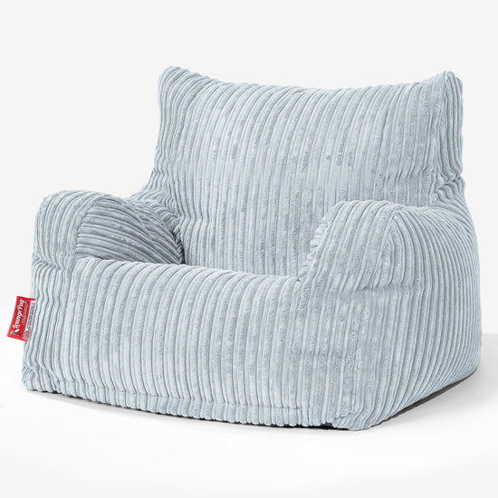 Sitzsack Sessel für Teenager 6-14 Jahre - Cord Baby Blau 02