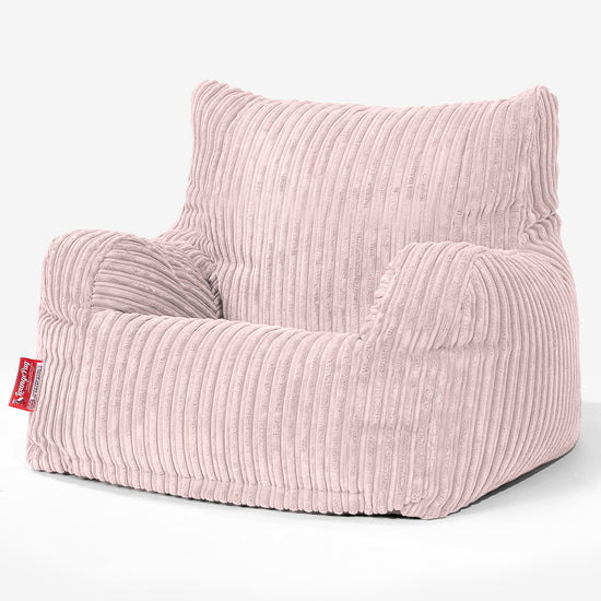 Sitzsack Sessel für Teenager 6-14 Jahre - Cord Rosa 02