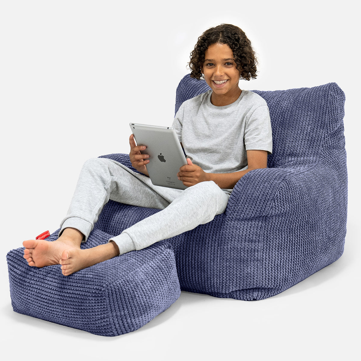 Klassischer Sitzsack Sessel - Pom-Pom Kürbisorange main image 0