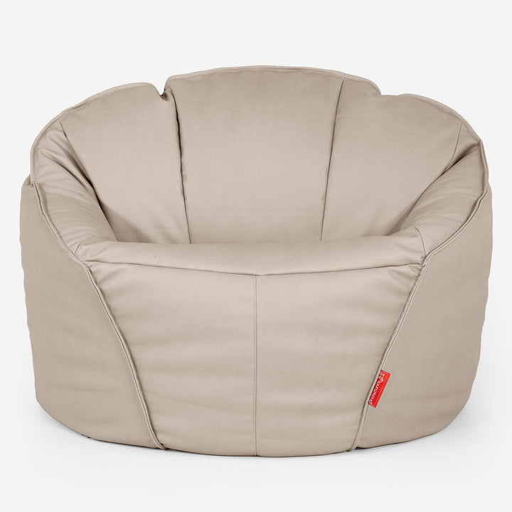 Ultimative Klassischer Gaming Sitzsack - Veganes Leder Elfenbein 02