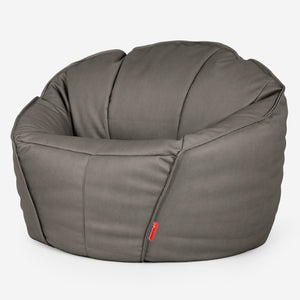 Ultimative Klassischer Gaming Sitzsack - Veganes Leder Grau