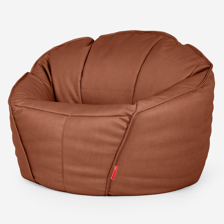 Ultimative Klassischer Gaming Sitzsack - Veganes Leder Kastanienbraun 01