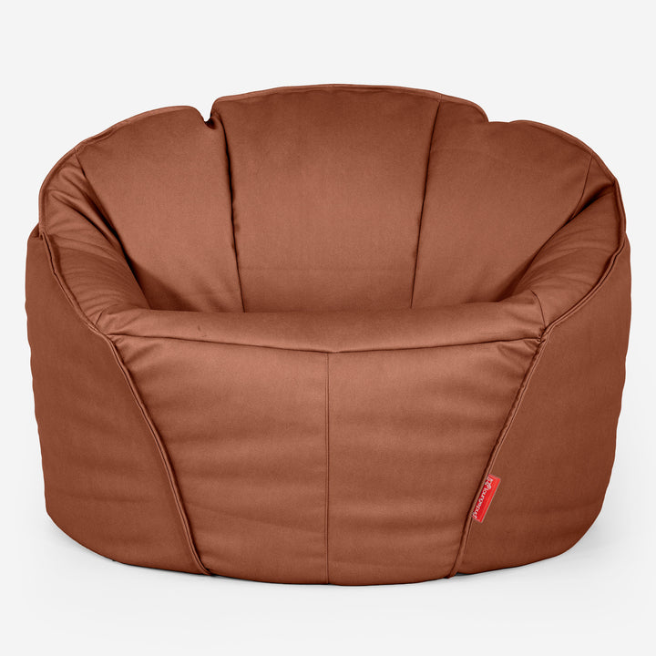 Ultimative Klassischer Gaming Sitzsack - Veganes Leder Kastanienbraun 02