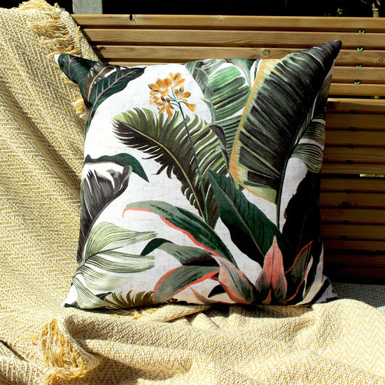 Outdoor Dekokissen / Sofa Kissenbezug 43 x 43cm - Blattdruck 03