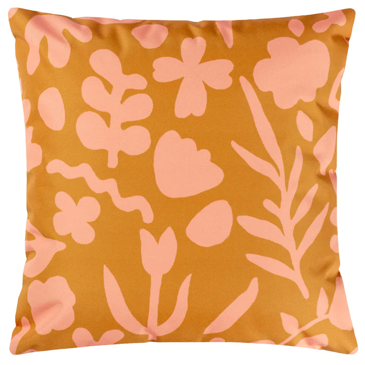 Outdoor Dekokissen / Sofa Kissenbezug 43 x 43cm - Blumendruck 02