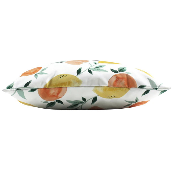 Outdoor Dekokissen / Sofa Kissenbezug 43 x 43cm - Fruchtdruck Weiß 02