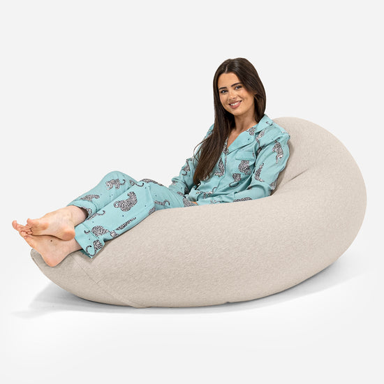 Grande XL Sitzsack - Elastische Baumwolle Nerzfarben 02