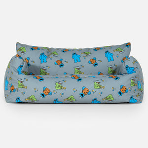 Sitzsack Sofa für Kinder 1-5 Jahre - Krümelmonster & Oskar der Griesgram