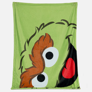 Kuscheldecke / Tagesdecke - Oskar der Griesgram