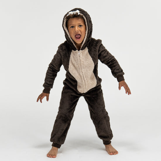 Weicher Fleece Bärchen-Onesie für Kinder 02