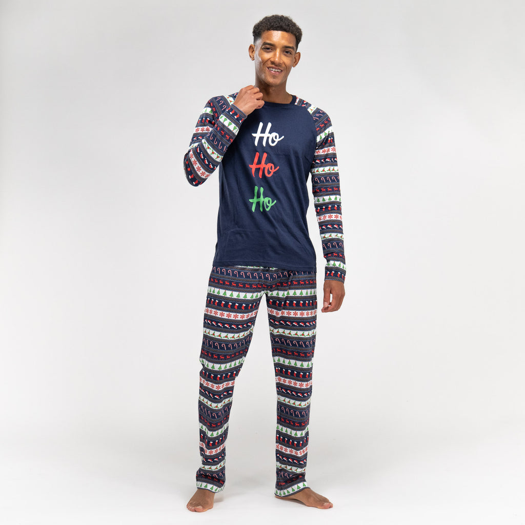 Weihnachts-Pyjama aus Jersey für Herren 01