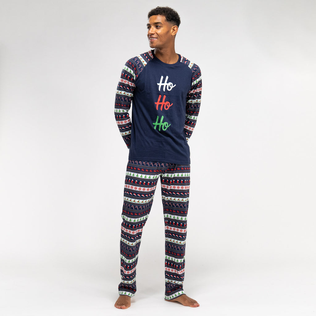 Weihnachts-Pyjama aus Jersey für Herren 02