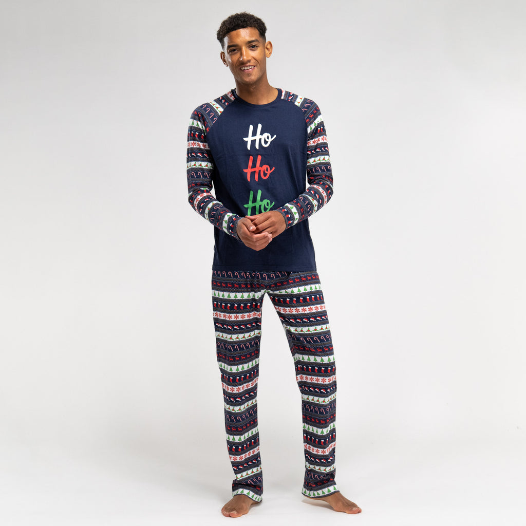 Weihnachts-Pyjama aus Jersey für Herren 03